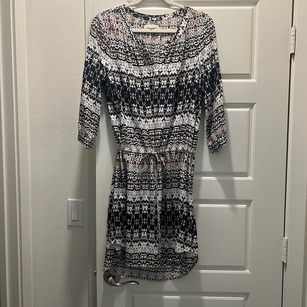 Velvet By Graham & Spencer Abstract Print Dress